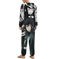 thumbnail image 3 of Demon Slayer Muichiro Tokito Unisex Onesie Pajamas Zipper Jumpsuit Hooded One Piece Sleepwear for Family Mens Womens, 3 of 8