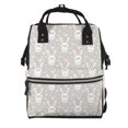 thumbnail image 1 of Fotbe Rabbit And Heart Mochila Maternidad - Lona de Sarga Impermeable, Mochila de Pañales de Gran Capacidad con Múltiples Bolsillos y Correas Ajustables, 1 of 6