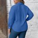 thumbnail image 2 of TaTaai Women's Plus Size Casual Shirt, Short Sleeve Button Down with Notch Collar, Patch Pocket Blouse for Everyday Wear Gift, 2 of 6