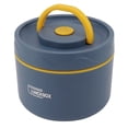 thumbnail image 2 of Boîte à Lunch Bento Isolée en Acier Inoxydable 550ml Empilable 2 Niveaux Ronde Boîte à Lunch Bento Conteneur Alimentaire Étanche en Acier Inoxydable Style Isolé, Bleu Mer Profonde, 2 of 8