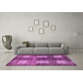 thumbnail image 3 of Ahgly Company Indoor Rectangle Abstract Purple Modern Area Rugs, 6' x 9', 3 of 4