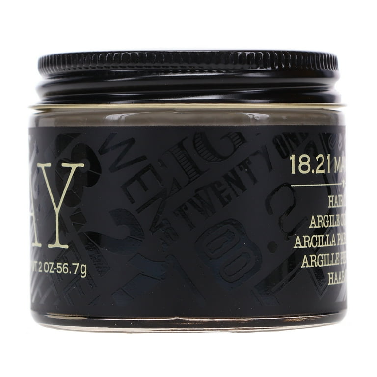 18.21 Man Made Sweet Tobacco Clay 2 oz, Firm Hold Matte Finish