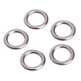 thumbnail image 5 of 50pcs Fishing Solid Stainless Steel Snap Split Ring Lure Tackle Connector New, 5 of 5