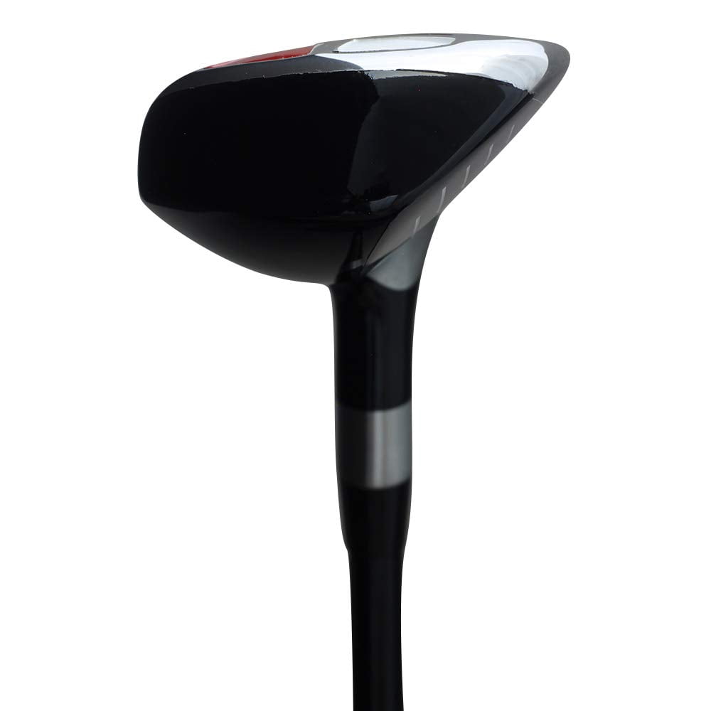 LEFT HANDED Majek Golf +1 inch Over Big & Tall Men's SW Hybrid Regular Flex New Utility R Flex Club (Tall 6'0"+ / +1" Over) with Midsize Black Pro Velvet Grip