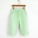 thumbnail image 5 of Pantalones Sueltos de Pierna Ancha para Mujeres Pantalones Cortos Sueltos Elásticos de Raya Casual Pantalones Cortos de Pierna Ancha Recta con Bolsillo, 5 of 8