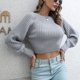 thumbnail image 5 of Suéteres Para Mujer Suéteres de Otoño Suéter Sólido de Moda Informal Suéter de Cuello Redondo de Manga Larga Odeerbi  ODB146416, 5 of 9