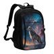 thumbnail image 1 of Balery Night Sky Wolf Mochila con carga USB para hombre y mujer - Mochila impermeable y antirrobo para laptop con puerto USB para viajes, trabajo, 1 of 7