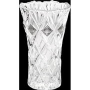 A&M Judaica  Crystal Vase Silver Cubes