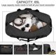 thumbnail image 2 of 65L Negro, Bolsa de viaje plegable para hombres Bolsa deportiva grande y ligera resistente al agua Camping Senderismo Plegable, 2 of 5