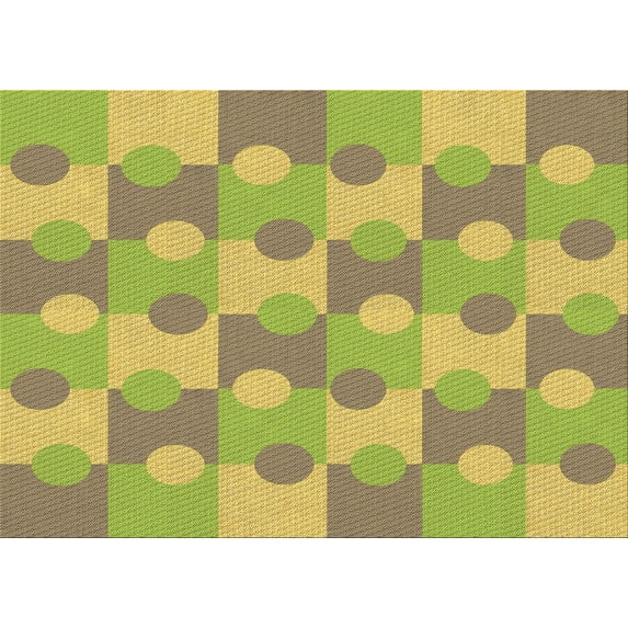 Ahgly Company Indoor Rectangle Patterned Dark Golden Rod Brown Area Rugs, 6' x 9'