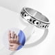 thumbnail image 2 of Frosted Rotating Rings for Women - Hollow Crescent Moon Stars Eternity Rings Jewelry Accessory Gifts Size 7-12 (Silver, 11), 2 of 4
