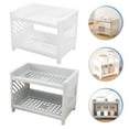 thumbnail image 5 of Eease 2pcs Double Layer Kitchen Storage Racks - Adjustable Shelves, 5 of 6