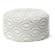 Softline Azure Ikat Beaded Pouf