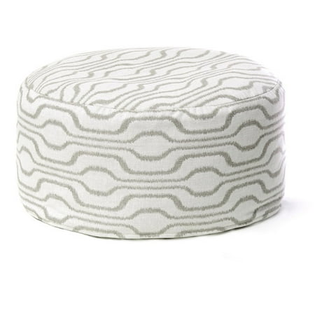 Softline Azure Ikat Beaded Pouf