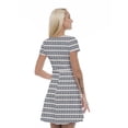 thumbnail image 2 of Women’s A Line Aztec Summer Dress, Retro Triangle Arrangement, Cross Wrap V Neck, 6 Sizes, by Ambesonne, 2 of 2