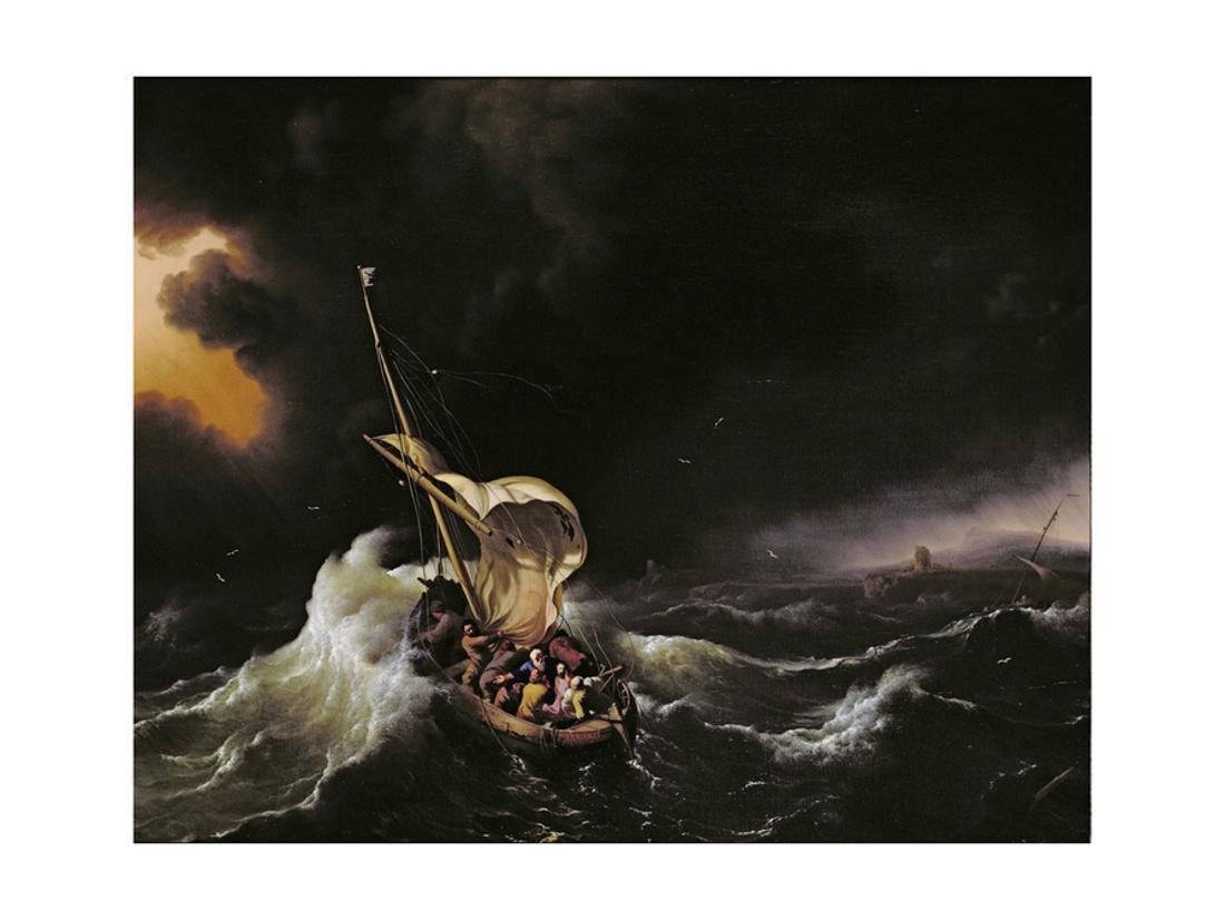Christ in the Storm on the Sea of Galilee, 1695 Print Wall Art By