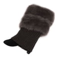 thumbnail image 2 of Winter Women Warm Faux Fur Crochet Knit Leg Warmers Boot Socks Toppers Cuffs, 2 of 8