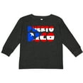 thumbnail image 3 of Inktastic Puerto Rico Flag in Text Boys or Girls Long Sleeve Toddler T-Shirt, 3 of 5