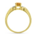 thumbnail image 5 of 14k Yellow Gold Oval Citrine And Diamond Ring, 5 of 6