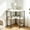 White, variant on VECELO Corner Desk, Modern Minimalist with Storage Shelf for Small Spaces, Triangular Design, Black