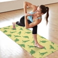 thumbnail image 6 of BrightGreen Cartoon Dinosaurs Silhouettes Pattern Hot Yoga Mat Towel Non Slip for Hot Yoga - Quick-Drying Yoga Mat Cover with 4 Corner Pockets with Travel Bag - Hot Yoga Towel Non Slip 70"x26", 6 of 6