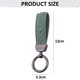 thumbnail image 2 of Llavero para llave de coche, pulsera de cuero, llavero con lazo, mosquetón circular para hombres y mujeres con anillo en D antipérdida, destornillador, 2 of 5