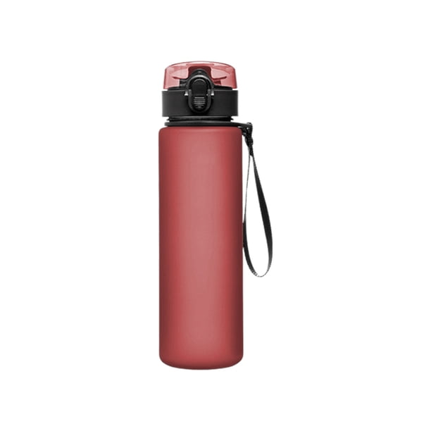 Botella de agua deportiva a prueba de fugas con tapa H para gimnasio, fitness, yoga y ejercicio. Contenedor de hidratación reutilizable para correr, ciclismo y uso portátil. Ideal para el hogar, la