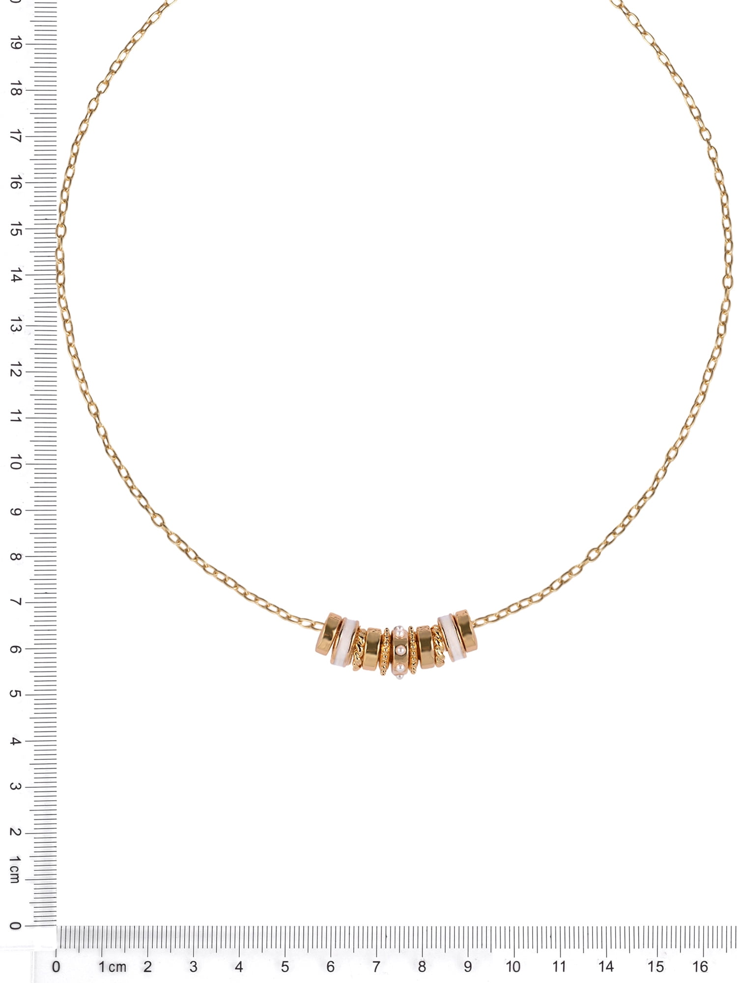 Time and Tru Goldtone Chain with Pearl Birthstone "June" Necklace