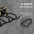 thumbnail image 5 of Blacksmith Wall Mount Heavy Duty Stainless Steel Display Rack for 8 Slot,Yellow, 5 of 6