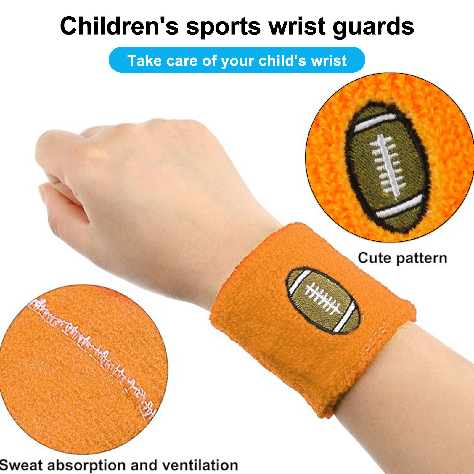 LYMAYTER Pcs Bracelet de Sport pour Enfants Broderie Extensible