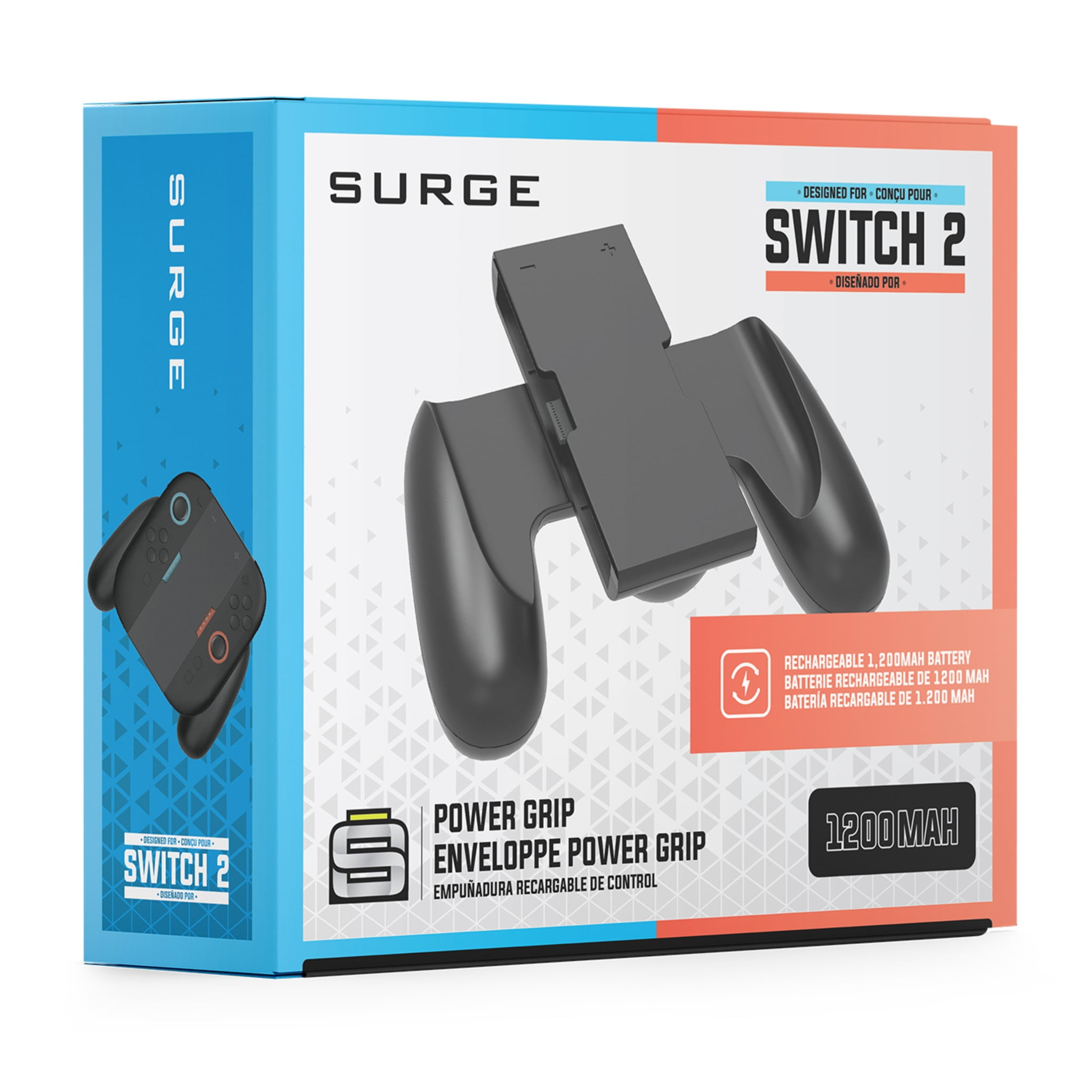 Poignée de manette Pro rechargeable Surge pour accessories Nintendo Switch 2