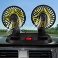 thumbnail image 3 of HONMEET Ventilador doble portátil para coche, ventilador de refrigeración para automóvil, ventilador de circulación de aire giratorio para vehículos., 3 of 6
