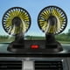thumbnail image 5 of Ventilador de doble cabezal para coche, ventilador de refrigeración automático portátil, ventilador giratorio de circulación de aire para vehículo, 5 of 7