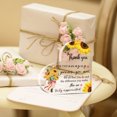 thumbnail image 4 of Heart-Shaped Acrylic Appreciation Plaque With Sunflower Design – Thank You Sign For Desktop Decor Featherless Perfect Gift For Friends & Family Inspirational Message For Any Occasion, 4 of 6