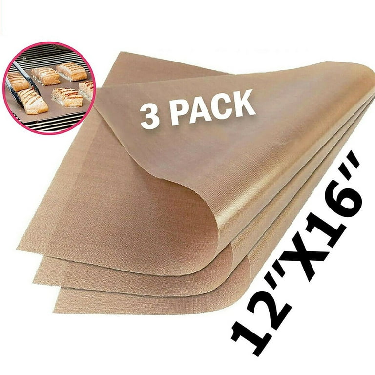 Leke 3 Pack PTFE Teflon Sheet for Heat Press Transfer Sheet Non Stick 13 x  15.7 Heat Transfer Paper Reusable Heat Resistant Craft Mat 