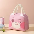 thumbnail image 4 of Bonitas bolsas de almuerzo para mujeres, bolsa térmica de dibujos animados para el almuerzo, lonchera, contenedores, enfriador para adultos, oficina, trabajo, picnic, viajes, 4 of 5