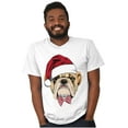 thumbnail image 4 of Cute Santa Pug Bulldog Christmas Men's Graphic T Shirt Tees Brisco Brands S, 4 of 4