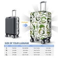thumbnail image 2 of Luggage Cover Anti Scratch, Bohemian Gecko Lizard Green Elastic Suitcase Protector Fits 18-32 Inch Luggage, 2 of 2