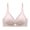 Pink(New), variant on Women's Bra,Solid Color Back-Closure Adjustable Straps Mesh Panel Lightweight Breathable Comfortable Wire-Free Bra