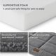 thumbnail image 3 of Washable Dog Crate Bed for Large Dogs, Reversible Foam Floor Pet Mat, Versatile Lightweight Pet Crate Pad for Cages, 3 of 5