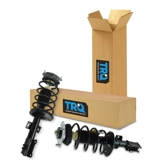 TRQ Front Strut & Coil Spring Assembly Set Driver & Passenger Sides Fits Select 01-02 Volvo V70 03-07 XC70