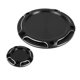 thumbnail image 2 of Cubiertas de cronómetro Derby de aluminio CNC negras compatibles con modelos Touring, Softail, Dyna y Road King para motocicletas, 2 of 8