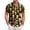 Earthy Yellow, variant on Men Holiday Oktoberfest Beer Party Shirt, 3D Beer Festival Print Button Down Shirt