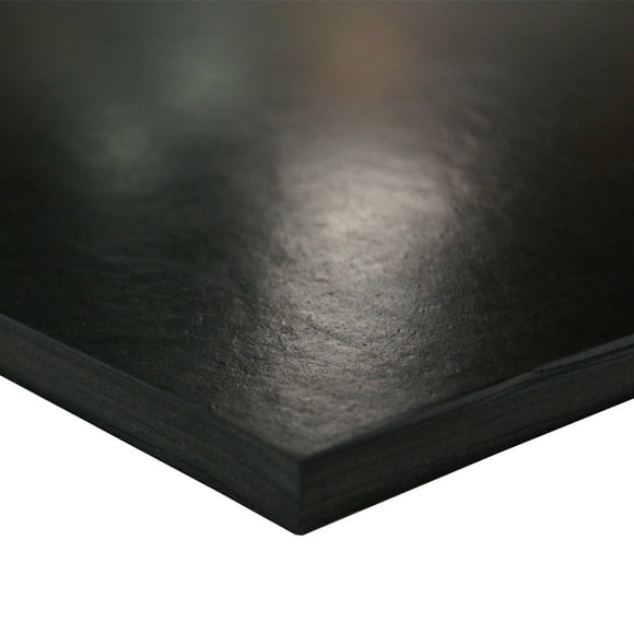 Small Parts 35-015-250-012-024 Cloth Inserted SBR Rubber, 0.25" Thick, 12" Width, 24" Length, Black