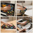 thumbnail image 6 of 2 Pcs Pioneer Flower Floral Print Pattern Kitchen Towels, Funny Microfiber Dish Towel Set, 18" X 26" Tea Towels, 6 of 6
