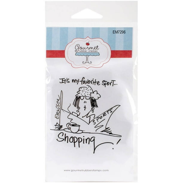 Gourmet Rubber Stamps, Cling Stamps, 6.5" x 3.25"