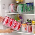 thumbnail image 4 of 2 Pcs Kitchen Refrigerator Storage Box 5 Holes Beer Beverage Organizer Space-saving Case Storage Containers Kitchen Accessories, 4 of 8