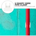 thumbnail image 7 of Beaupretty 50Pcs PVC White U Shape Clamp Support for Thin Wall Pipe with Anti Scale Feature, 7 of 7