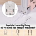 thumbnail image 3 of SHALL Staple Gun Heavy Duty, 3-in-1 Upholstery Staple Gun Kit with 3000 Staples, Staple Remover, Manual Brad Nailer with Specific Staples Outlet Position Indicator Pink, 3 of 6