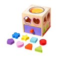 thumbnail image 3 of HILABEE Montessori Shape Matching Toy Wooden Activity Center for Sensory Exploration A, 3 of 9